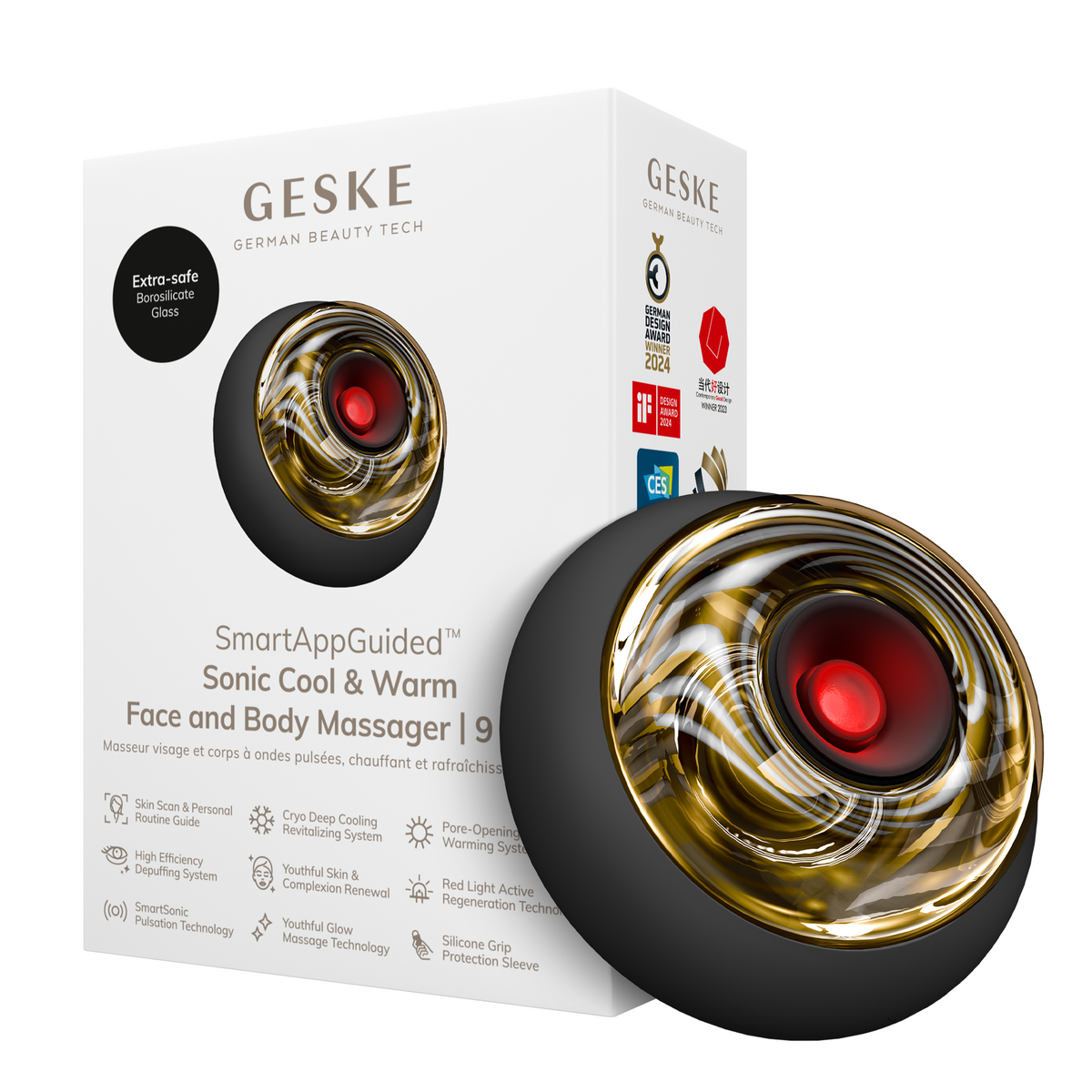 Sonic Cool & Warm Face and Body Massager | 9 in 1