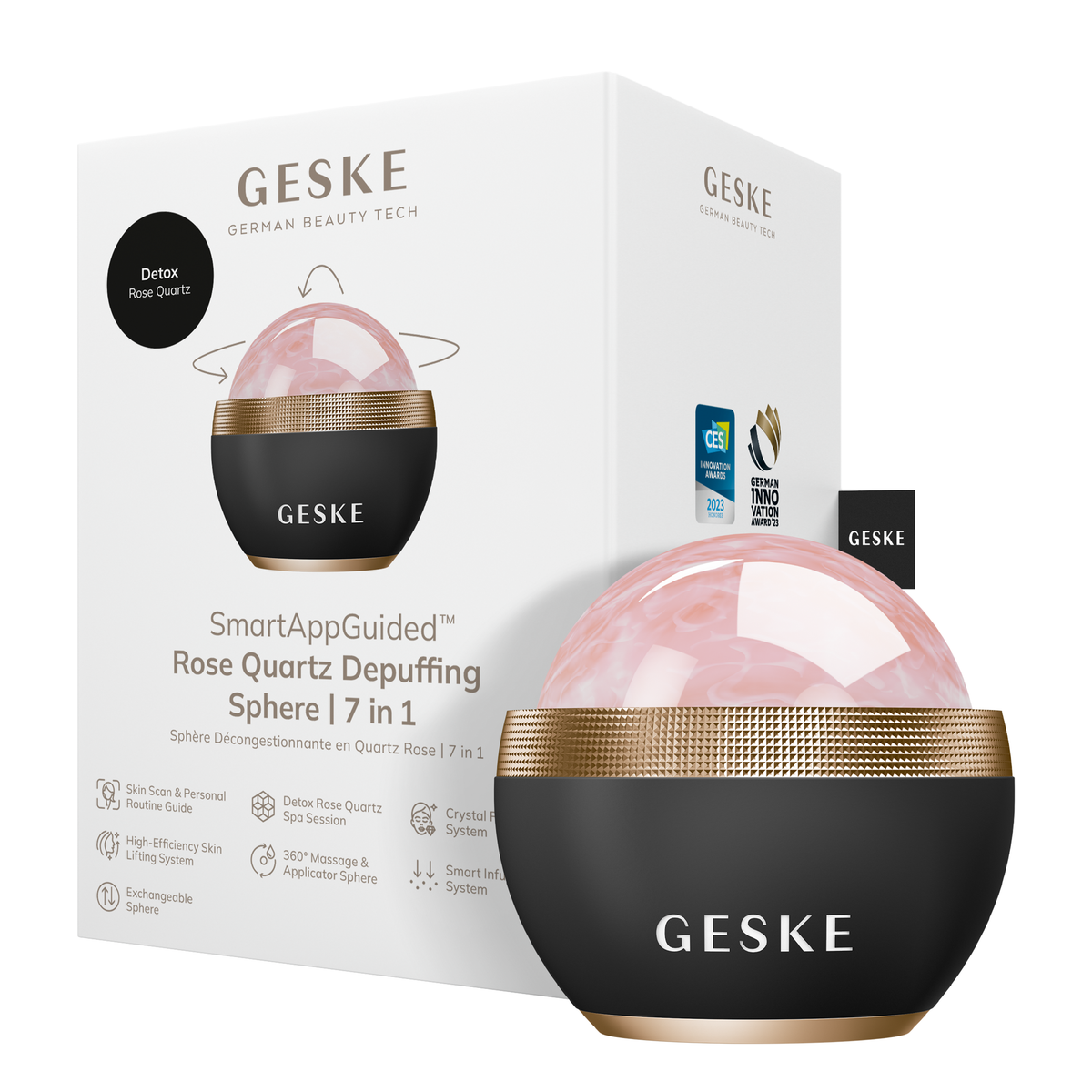 Rose Quartz Depuffing Sphere | 7 in 1