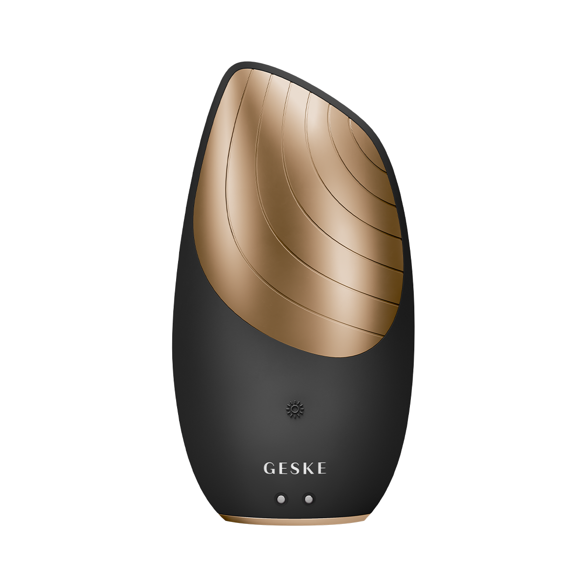 GESKE Sonic Thermo Facial Brush 6 in 1, gray finish, front view