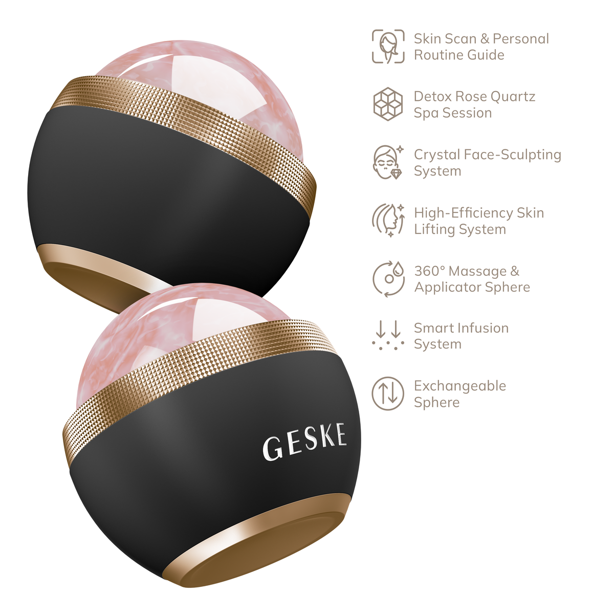 Rose Quartz Depuffing Sphere | 7 in 1