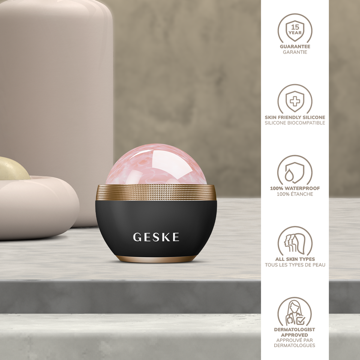 Rose Quartz Depuffing Sphere | 7 in 1