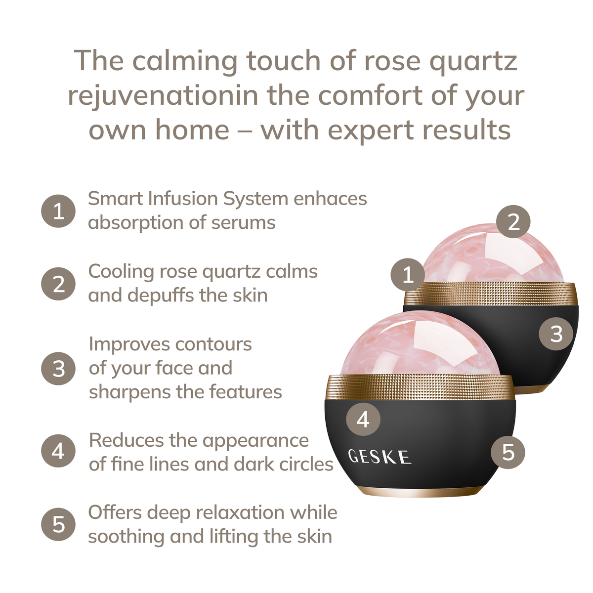 Rose Quartz Depuffing Sphere | 7 in 1